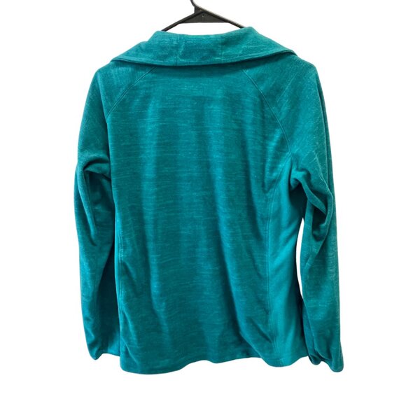 Women's Turquoise Columbia Pullover XL - Picture 4 of 4